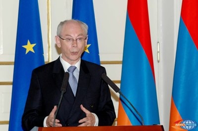 Armenia and Azerbaijan to strictly maintain ceasefire regime: Herman Van Rompuy