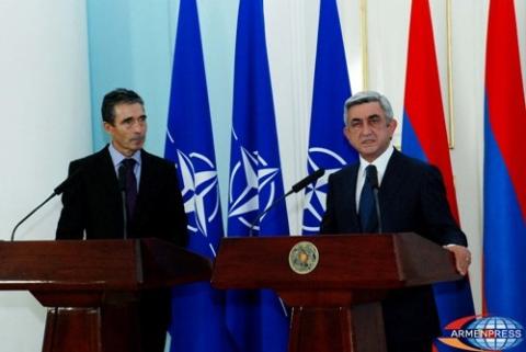 Серж Саргсян и Андерс Фог Рассмусен полны решимости углублять отношения Армения-НАТО