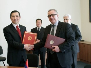 China to provide 70 million Chinese yuan free of charge assistance to Armenia
