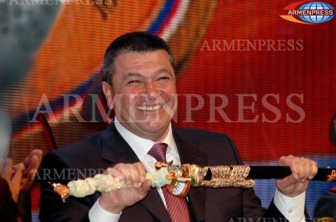Vladimir Gasparyan awarded with degree of honorary security officer of Armenia