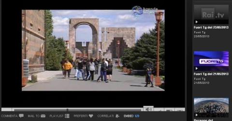 Italian RAI 3 TV Channel shot movie titled "Armenia: The Shadow of the Past"