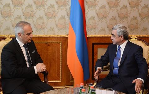 Serzh Sargsyan discussed issues of regional security with President of the European Civil Aviation Conference