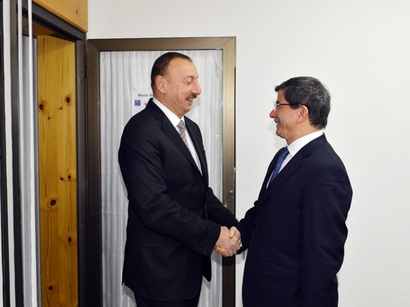 Ilham Aliyev met with Turkish Foreign Minister
