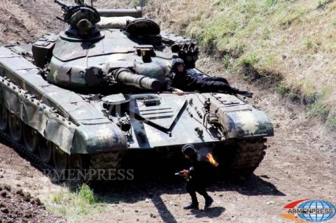 Russian military base in Armenia getting ready for tank biathlon