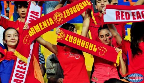 Armenian team concedes Russian team by account of 0:2 after first half of match