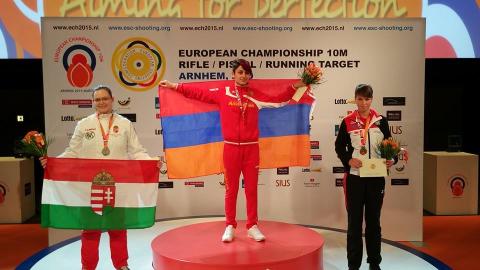 Armenia’s Mkrtchyan crowned European Shooting champion