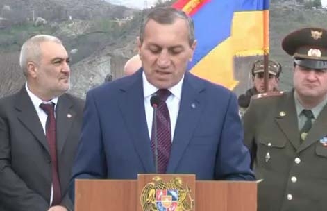 Syunik Province governor Surik Khachatryan participated in unveiling of bust of Vazgen Sargsyan
