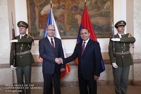 ՀՀ և Չեխիայի վարչապետներն անհրաժեշտ են համարել տնտեսական հարաբերությունների ակտիվացումը