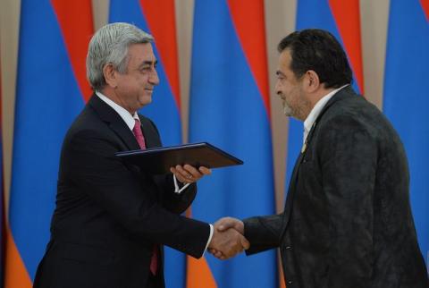 Harut Pamboukchyan and Hrant Tokhatyan awarded by Republic of Armenia President