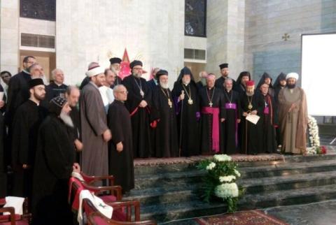 Aram I attends ceremony dedicated to memory of Chaldean victims of 1915