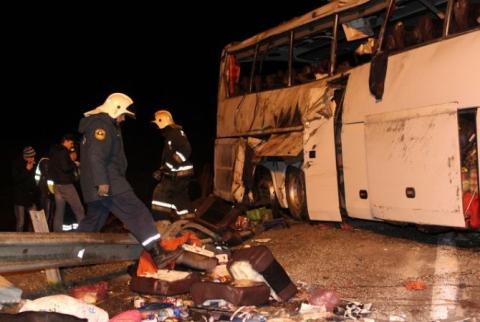 Bodies of bus accident victims will be flown from Tula to Armenia on Nov. 5