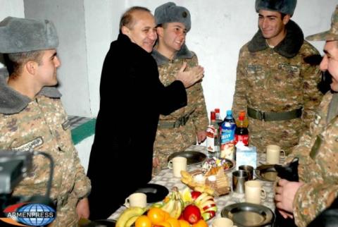 Festive mood and holiday dishes: January 28 will be different for Armenian soldiers