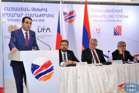 More than 110 companies participate in Armenian-Czech business forum