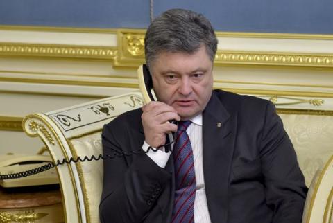 Ukrainian President urges talks with Putin, Merkel, Hollande, Tusk, Biden