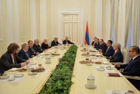 Президент РА принял участников Ереванского заседания международного дискуссионного клуба “Валдай”