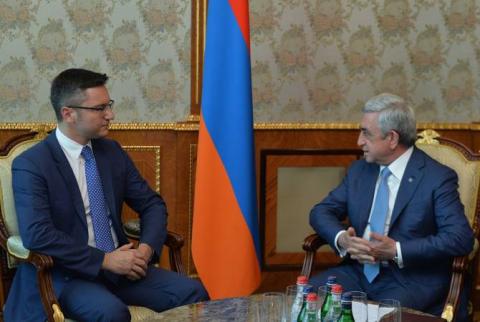 Նախագահն ընդունել է ԵԱՀԿ ԽՎ Հարավային Կովկասի հարցերով հատուկ ներկայացուցիչ Քրիստիան Վիգենինին