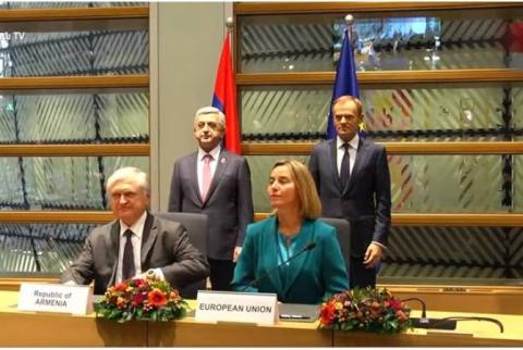 Historic document: Armenia and European Union sign Comprehensive and Enhanced Partnership Agreement