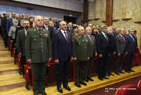 Արցախի Նախագահը մասնակցել է Մոնթե Մելքոնյանի ծննդյան 60-ամյակին նվիրված հանդիսավոր միջոցառմանը