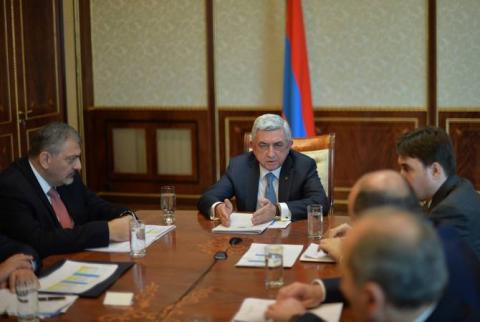 ՀՀ Նախագահը խորհրդակցություն է անցկացրել առանձին ապրանքատեսակների գնաճի և դրա հետևանքների մեղմման լուծումների վերաբերյալ