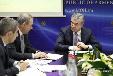 Վարչապետը ծանոթացել է ՀՀ առողջապահության նախարարության 2017թ. աշխատանքի արդյունքներին և ընթացիկ տարվա ծրագրերին
