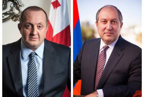 Президент Грузии пригласил президента Армении принять участие в праздновании 100-летия со дня основания Республики Грузия