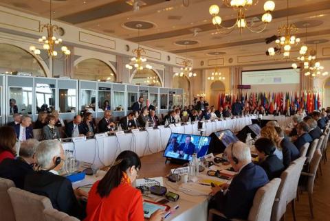 ՀՀ մշտական ներկայացուցիչը ԵԽ նախարարական համաժողովում շեշտել է Արցախի ժողովրդի ինքնորոշման անքակտելի իրավունքը