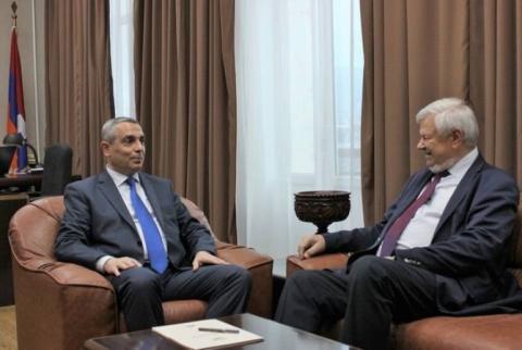 Artsakh’s FM holds meeting with OSCE CiO Andrzej Kasprzyk