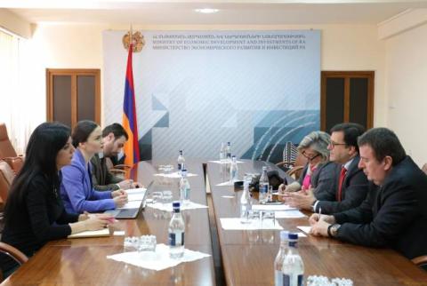 Մանե Ադամյանն ընդունել է Հունաստանի ԱԳՆ միջազգային տնտեսական համագործակցության և զարգացման հարցերով Գլխավոր քարտուղարին