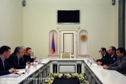 ՀՀ գլխավոր դատախազը ԵԽ պաշտոնյայի հետ քննարկել է մարդու իրավունքների պաշտպանության հարցեր
