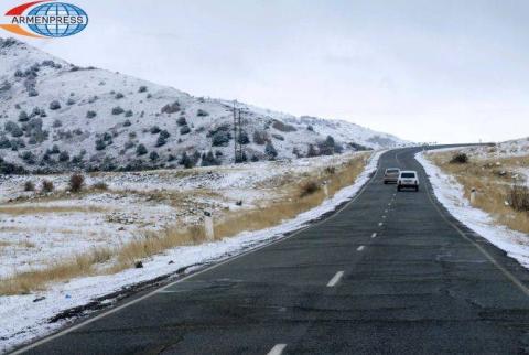 ՀՀ մի շարք ավտոճանապարհներին մերկասառույց է