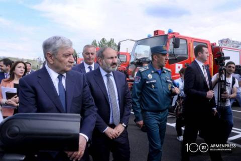 Արտակարգ իրավիճակների նախարարությունը համալրվեց նոր հրշեջ մեքենաներով