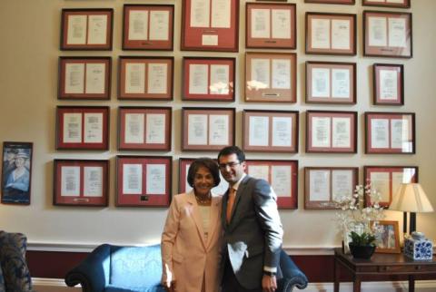 Armenian minister meets Congresswoman Anna Eshoo in US