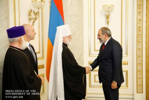 PM Pashinyan receives Patriarchal Exarch of All Belarus Pavel