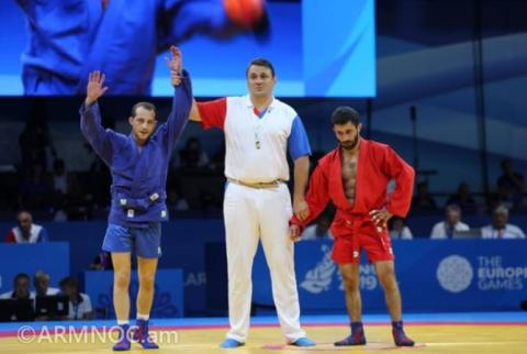 عضو منتخب أرمينبا للسامبو تيكران كيراكوسيان يحرز بطولة أوروبا متغلباً على ممثل أذربيجان 4: 0