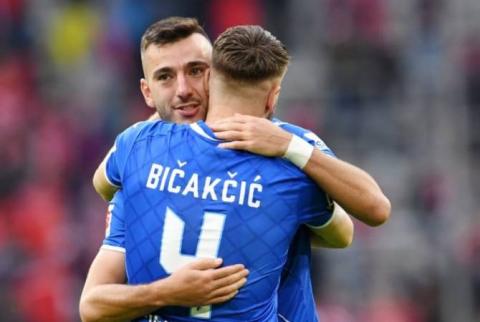 هدف مهاجم منتخب أرمينيا ونادي هوفنهايم سركيس أداميان يساعد ناديه للوصول إلى ال1/8 من كأس ألمانيا