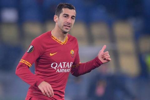 قائد منتخب أرمينيا لكرة القدم هنريك مخيتاريان يعود من الإصابة ويسجّل هدف مع فريقه روما- فيديو-