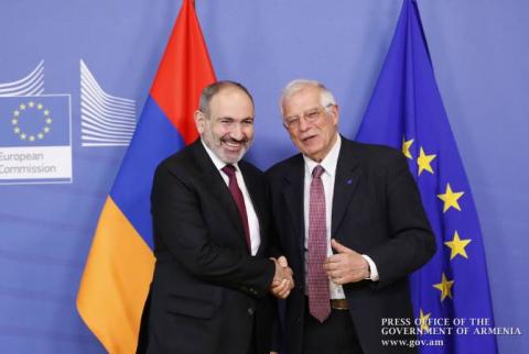 رئيس الوزراء نيكول باشينيان يلتقي بممثل الشؤون الخارجية ونائب رئيس المفوضية الأوروبية جوزيف بوريل