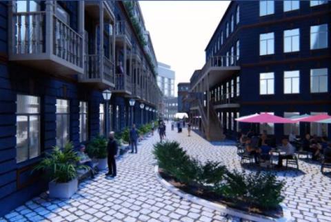 В квартале Фирдуси рядом со зданиями-памятниками будут 2 - 4 этажные здания с деревянными балконами