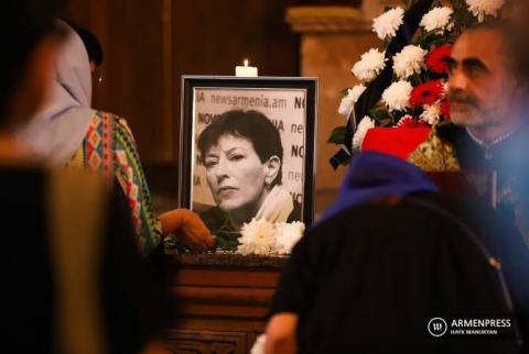 В храме Святого Саркиса прошла служба за упокой души известной чешской журналистки Даны Мазаловой
