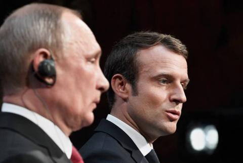 Путин и Макрон обсудили борьбу с терроризмом