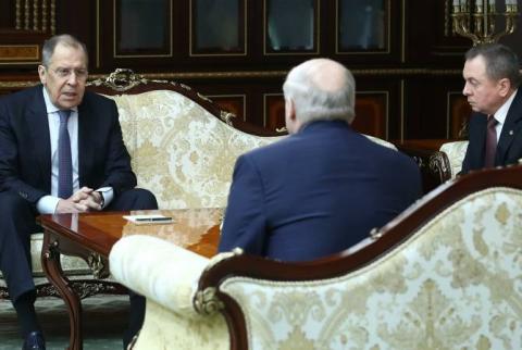 Լավրովը հայտարարել Է Մոսկվայի եւ Մինսկի գործերին ԱՄՆ-ի եւ ԵՄ-ի միջամտության փորձերի մասին