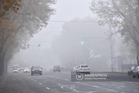 Հանրապետության որոշ շրջաններում մառախուղ է, տեսանելիությունը՝ 100-150 մետր