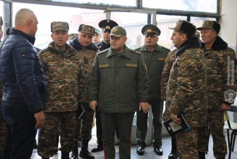 Артак Давтян провел смотр на Центральном сборном пункте Минобороны