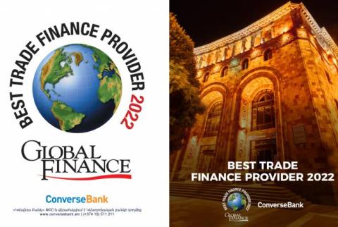Converse Bank is the best Trade Finance Provider 2022 in Armenia according to Global Finance