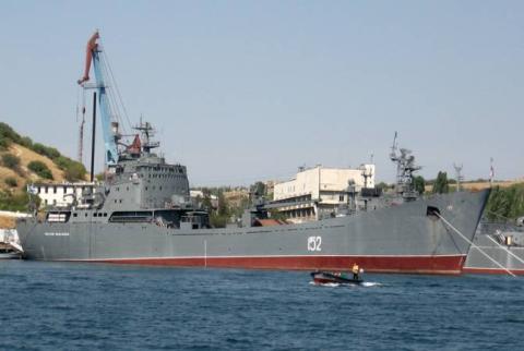 В Средиземное море вошел большой десантный корабль ВМФ РФ "Орск"