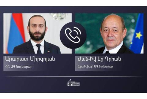 Armenian, French FMs discuss a number of issues related to regional and international security