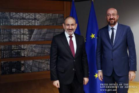 Le Premier ministre Pashinyan a envoyé un message de félicitations au Président du Conseil européen, Charles Michel