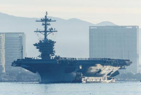 Авианосная группа США впервые за 5 лет проводит учения у Корейского полуострова