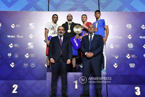 Բռնցքամարտի Եվրոպայի առաջնություն․ Նիկոլ Փաշինյանն անձամբ հանձնեց մեդալները 86 կգ քաշային կարգի մրցանակակիրներին