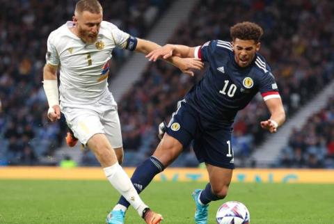 Armenian national football team lost to Scotland